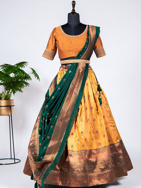 Top 100+ Mustard Yellow Lehenga Designs: Trendy and Chic for Sangeet