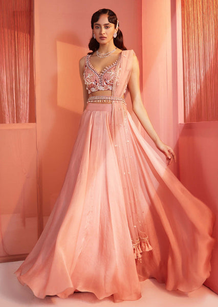 Top 100+ Dusty Rose Lehenga Designs: Soft and Romantic Choice for Bridesmaids