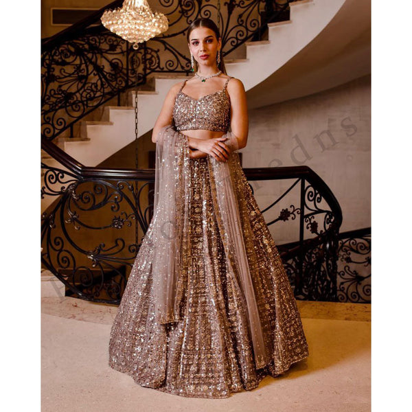 Top 100+ Chocolate Brown Lehenga Designs: Rich and Warm Look for Winter Weddings