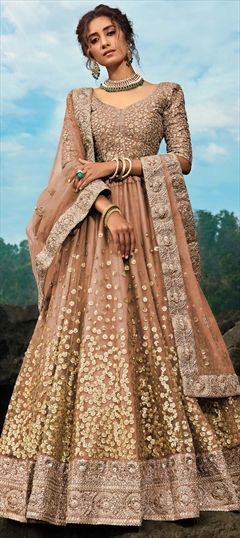 Top 100+ Chocolate Brown Lehenga Designs: Rich and Warm Look for Winter Weddings