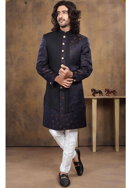 Top 100+ Navy Blue Indo-Western Dress Designs: Classic and Timeless Choice