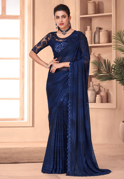 Top 100+ Navy Blue Indo-Western Dress Designs: Classic and Timeless Choice