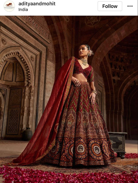 Top 100+ Chocolate Brown Lehenga Designs: Rich and Warm Look for Winter Weddings