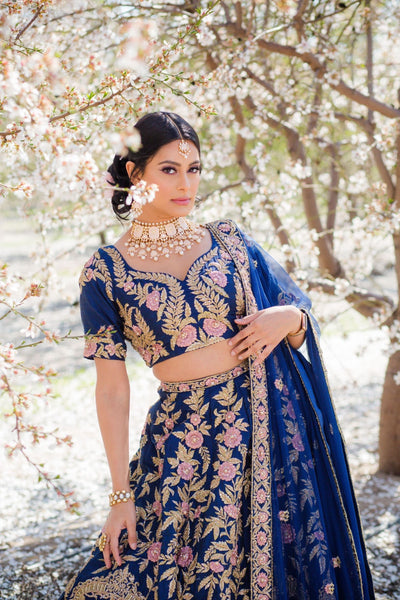 Top 100+ Navy Blue Indo-Western Dress Designs: Classic and Timeless Choice