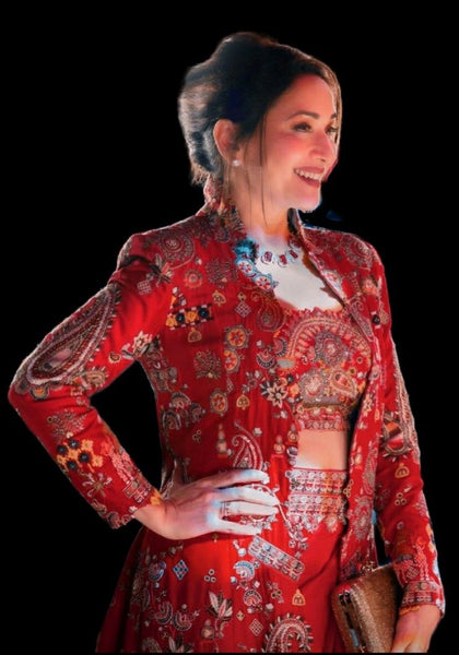 Top 100+ Red Indo-Western Dress Designs: Bold and Vibrant for Special Occasions