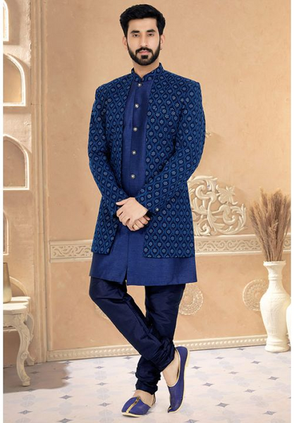 Top 100+ Navy Blue Indo-Western Dress Designs: Classic and Timeless Choice