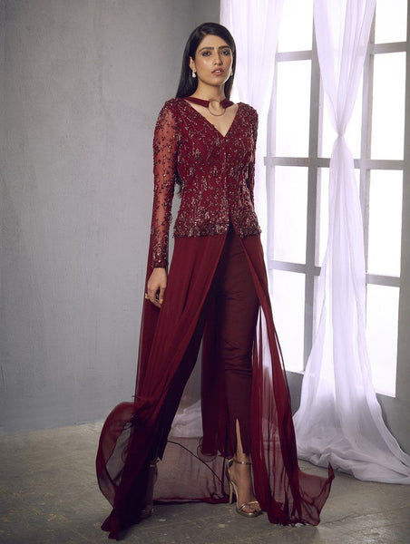 Top 100+ Maroon Indo-Western Dress Designs: Rich and Sophisticated Look