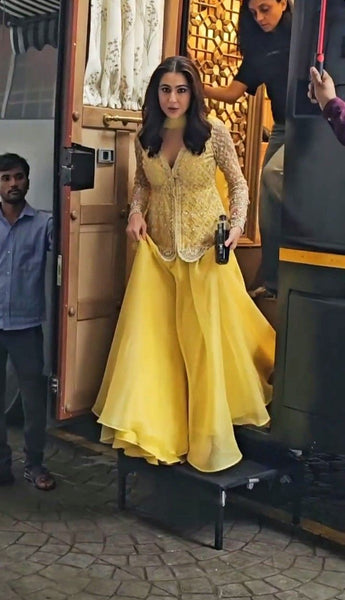 Top 100+ Mustard Yellow Indo-Western Dress Designs: Trendy and Chic for Gatherings