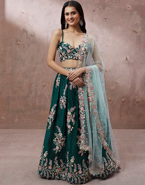 Top 100+ Teal Indo-Western Dress Designs: Unique and Sophisticated Choice