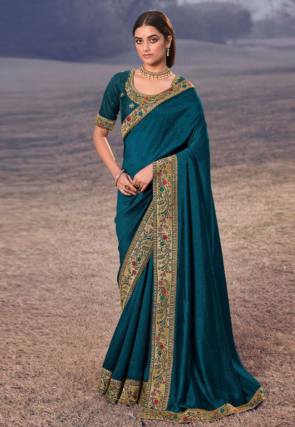 Top 100+ Teal Indo-Western Dress Designs: Unique and Sophisticated Choice