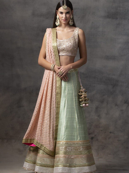 Top 100+ Mint Green Indo-Western Dress Designs: Fresh and Modern Choice