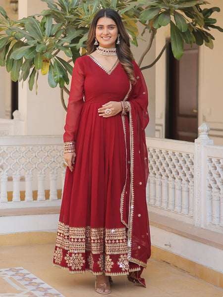 Top 100+ Maroon Indo-Western Dress Designs: Rich and Sophisticated Look