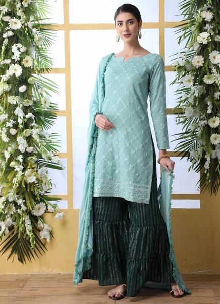 Top 100+ Mint Green Indo-Western Dress Designs: Fresh and Modern Choice