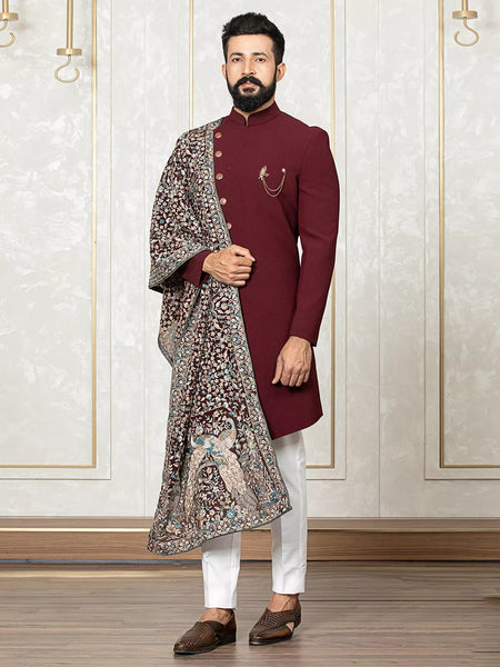 Top 100+ Maroon Indo-Western Dress Designs: Rich and Sophisticated Look