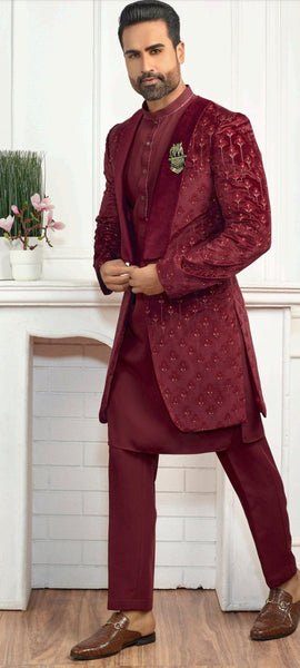 Top 100+ Maroon Indo-Western Dress Designs: Rich and Sophisticated Look