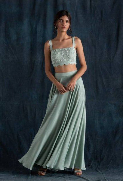 Top 100+ Mint Green Indo-Western Dress Designs: Fresh and Modern Choice