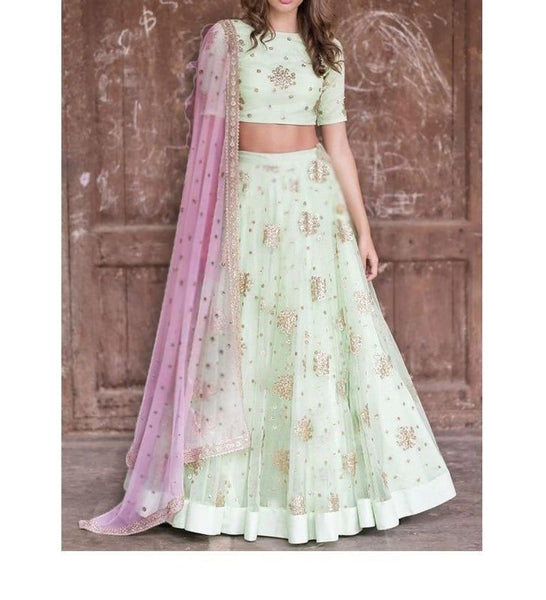 Top 100+ Mint Green Indo-Western Dress Designs: Fresh and Modern Choice