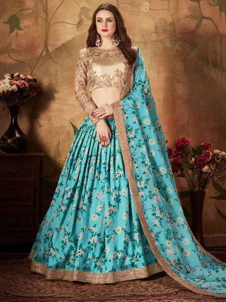 Top 100+ Sky Blue Indo-Western Dress Designs: Dreamy and Ethereal Ensemble