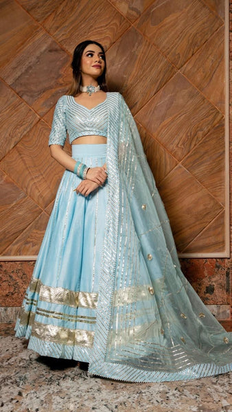 Top 100+ Sky Blue Indo-Western Dress Designs: Dreamy and Ethereal Ensemble