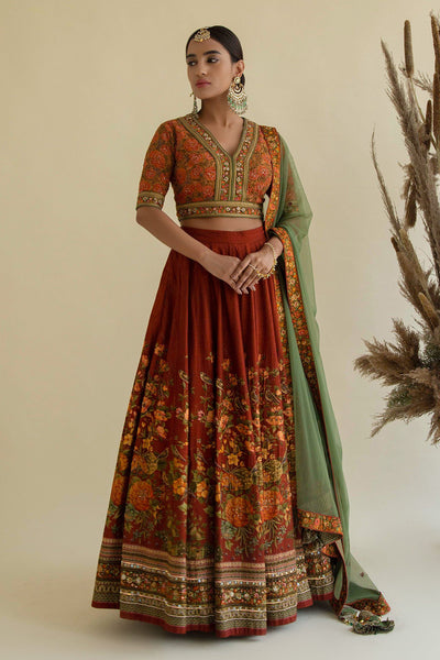 Top 100+ Rust Orange Indo-Western Dress Designs: Warm and Rich Look