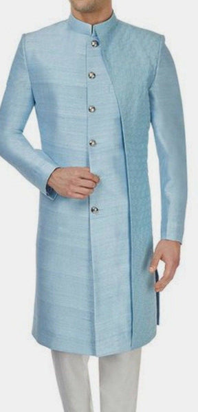 Top 100+ Sky Blue Indo-Western Dress Designs: Dreamy and Ethereal Ensemble