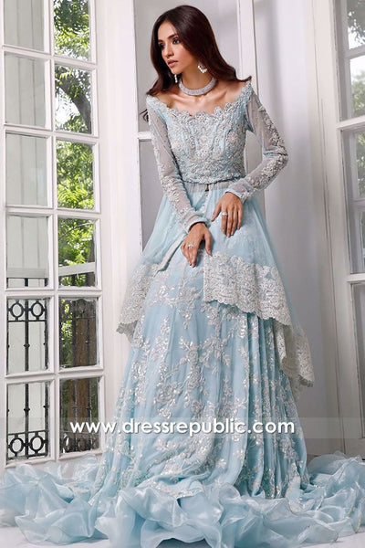 Top 100+ Sky Blue Indo-Western Dress Designs: Dreamy and Ethereal Ensemble