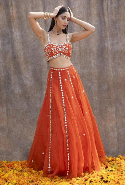 Top 100+ Rust Orange Indo-Western Dress Designs: Warm and Rich Look
