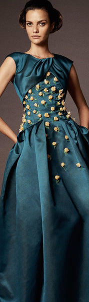 Teal Temptation Gown Designs: Bold and Striking Statement Pieces