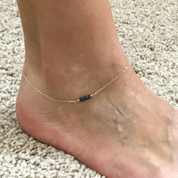 Top 100+ Sapphire Siren Anklets: Regal & Sophisticated Statements