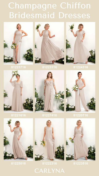 Top 100+ Champagne Bridesmaid Dresses