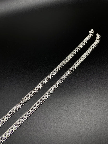 Top 150+ Silver Anklets: Sparkling & Dazzling Jewels