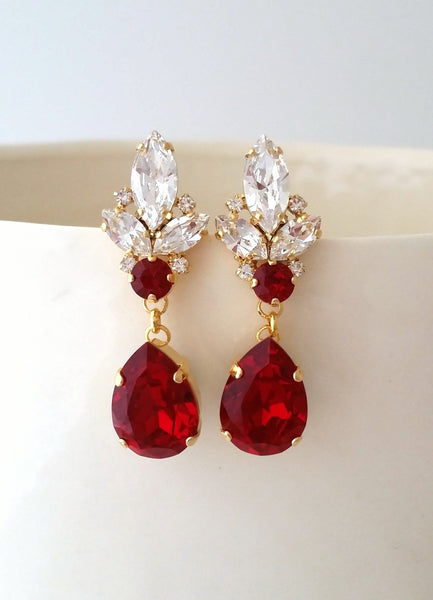 Top 150+ Crimson Earrings: Striking & Captivating Ornaments