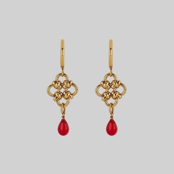 Top 150+ Crimson Earrings: Striking & Captivating Ornaments