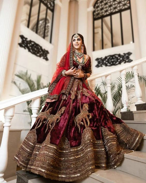 Latest Bridal Lehenga Designs 2023 | Gorgeous Pakistani Bridal Dresses -  YouTube