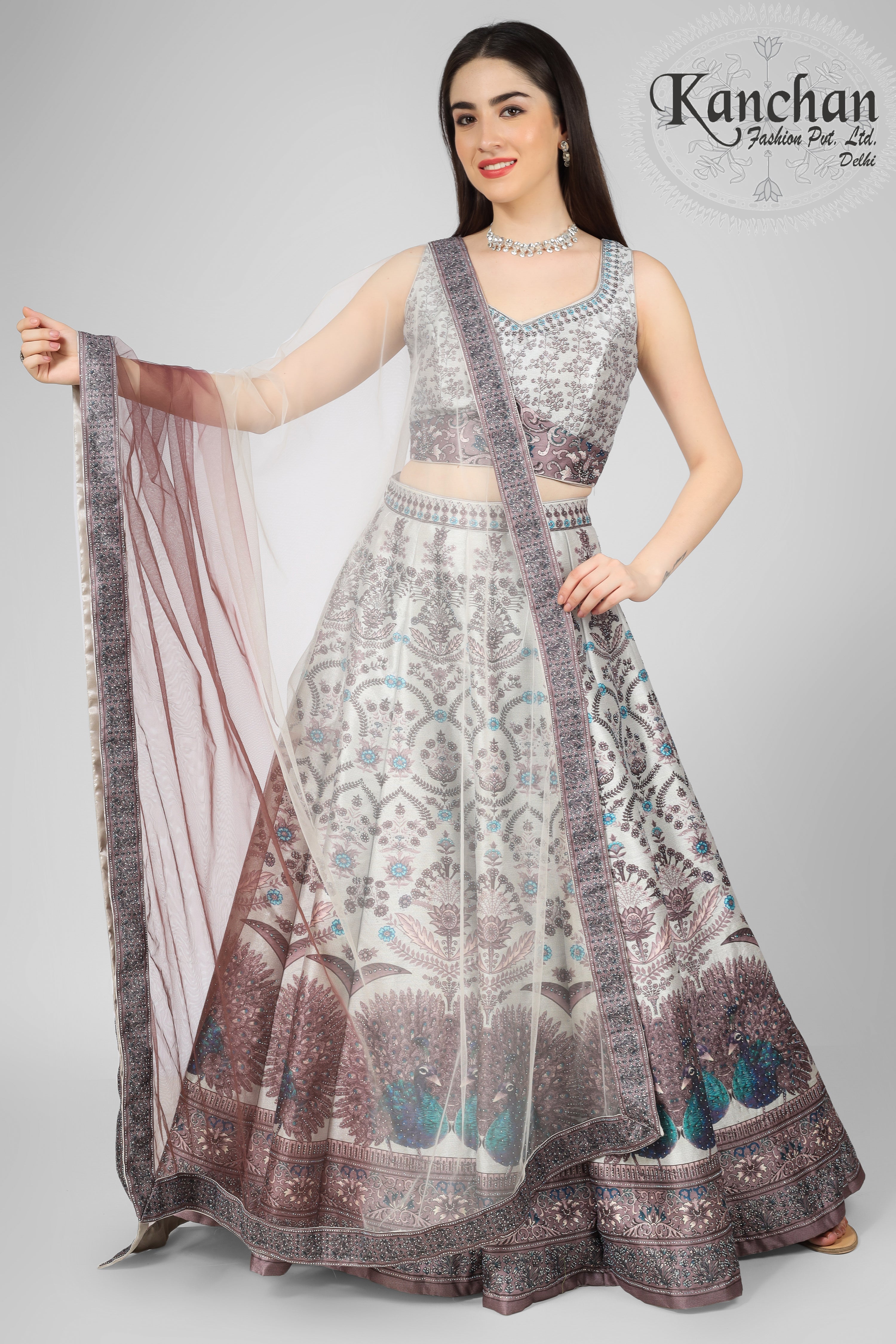 Price is $275.00 Exclusive Heavy Designer Beautiful Light Peach Color  Bridal Lehenga Choli-STYLIZONE –… | Party wear lehenga, Indian wedding  dress, Raw silk lehenga