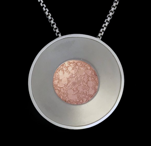 Kenneth Pillsworth Jewelry - Strata Pendant in Copper