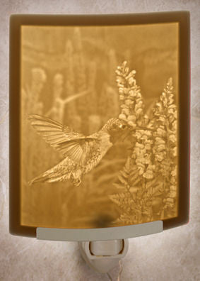 the porcelain garden lithophane night light