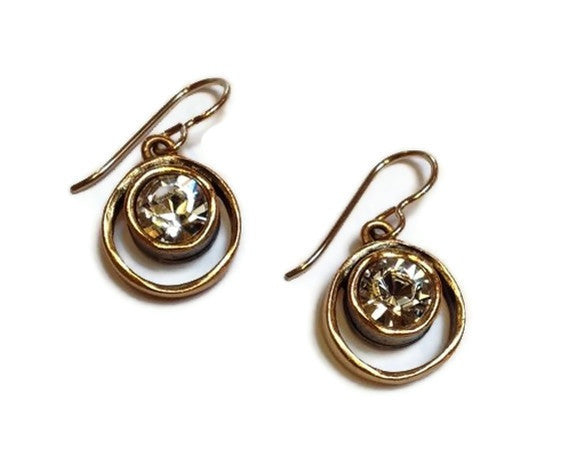 Patricia Locke Jewelry - Skeeball Earrings in Crystal | SattvaGallery.com