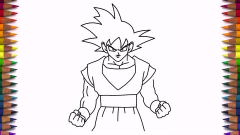how to draw goku super saiyan 2 step by step easy tutorial for beginners 