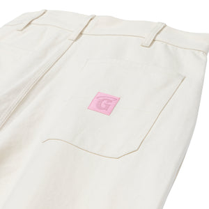 cream work pants