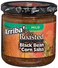 Salsa Black Bean and Corn (16 oz) - ARRIBA - Lunaflora 