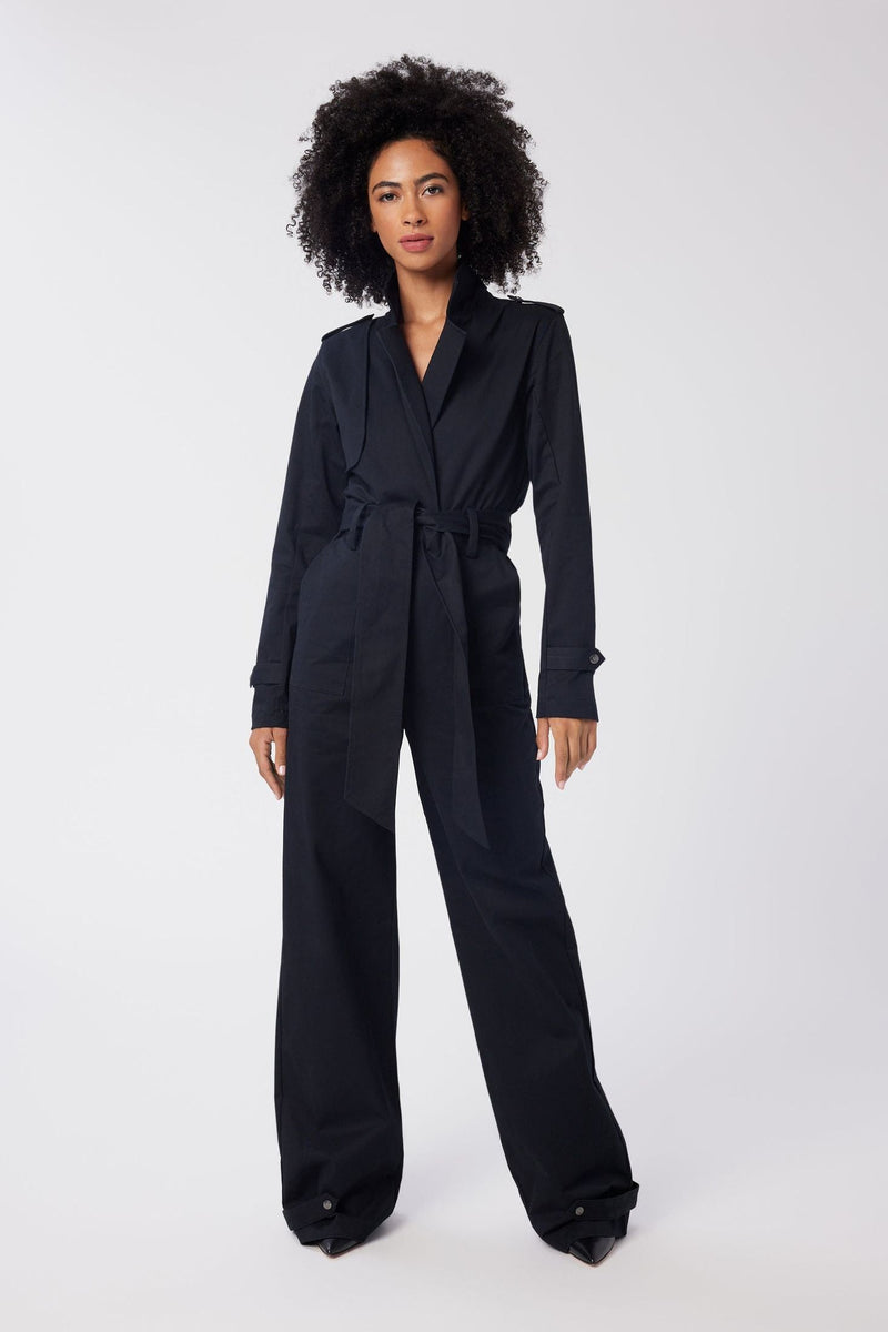 The House of LR&C | LITA by Ciara | Trench Jumpsuit in Stretch Twill Cotton
