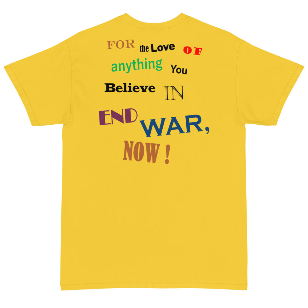 End War Now! (Back Print) - Anti War T-Shirt – SpaceDogLaika