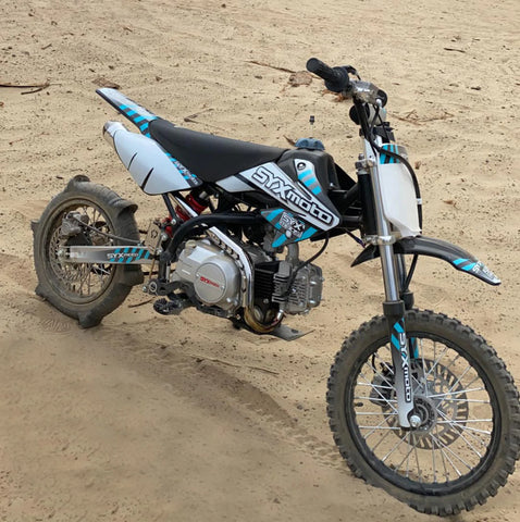 SYX MOTO 4 Stroke 125cc Gas Powered Pit Bike Off Road Electric Start Dirt  Bike