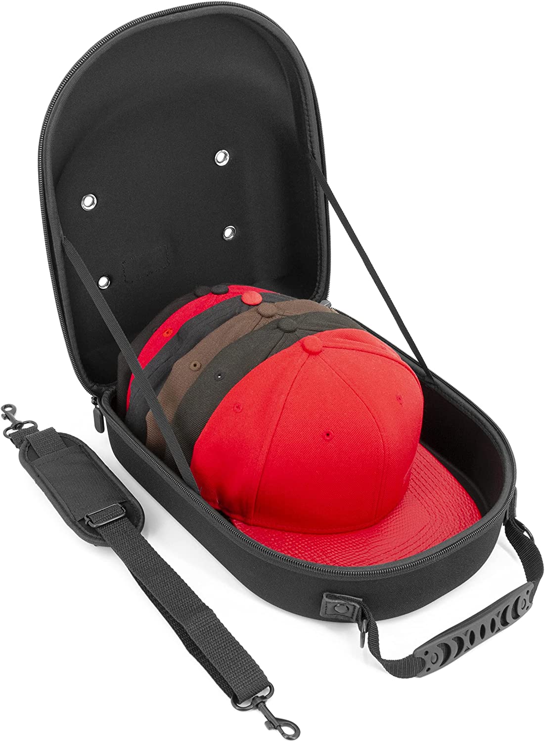 baseball hat travel case lids