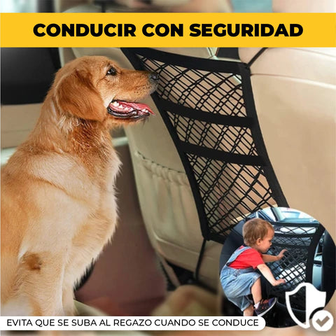 Malla organizadora de accesorios para auto