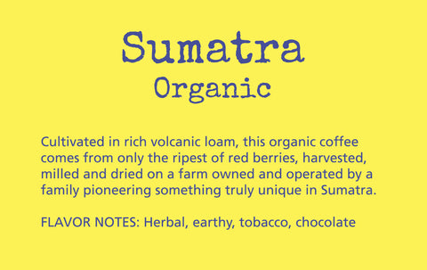 Sumatra Organic Coffee