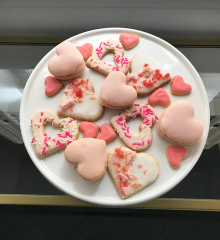 heart cookies valentines