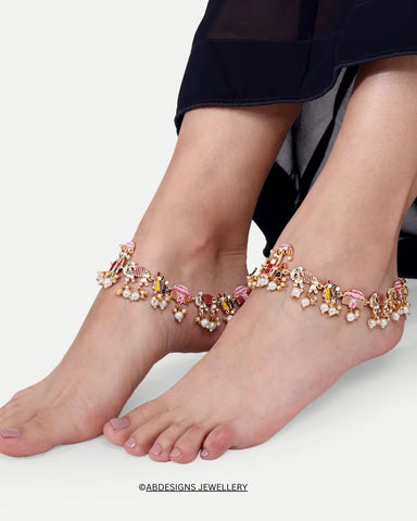 meenakari anklet