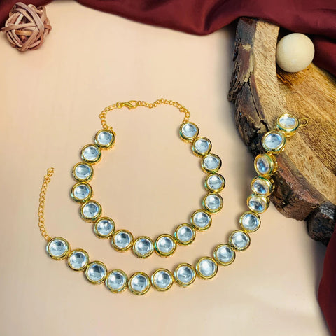 kundan anklet